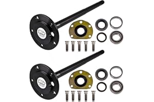 TEN Factory MG22125, Bolt Pattern Spline Drive Axle Shaft Assembly for AMC 20, Rear Kit for 1976–1982 CJ5/CJ7, 29 Spline One-Piece, 5 x 5.5 Bolt Pattern - Replaces Alloy USA 12125, Motive Gear AM20CJE
