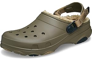 Crocs Unisex-Adult All Terrain Lined Clogs with Adjustable Heel Strap