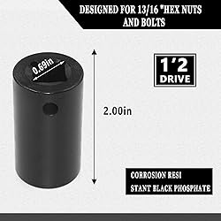 Rawolp 9076 1/2-Inch Drive 13/16-Inch Penta Socket