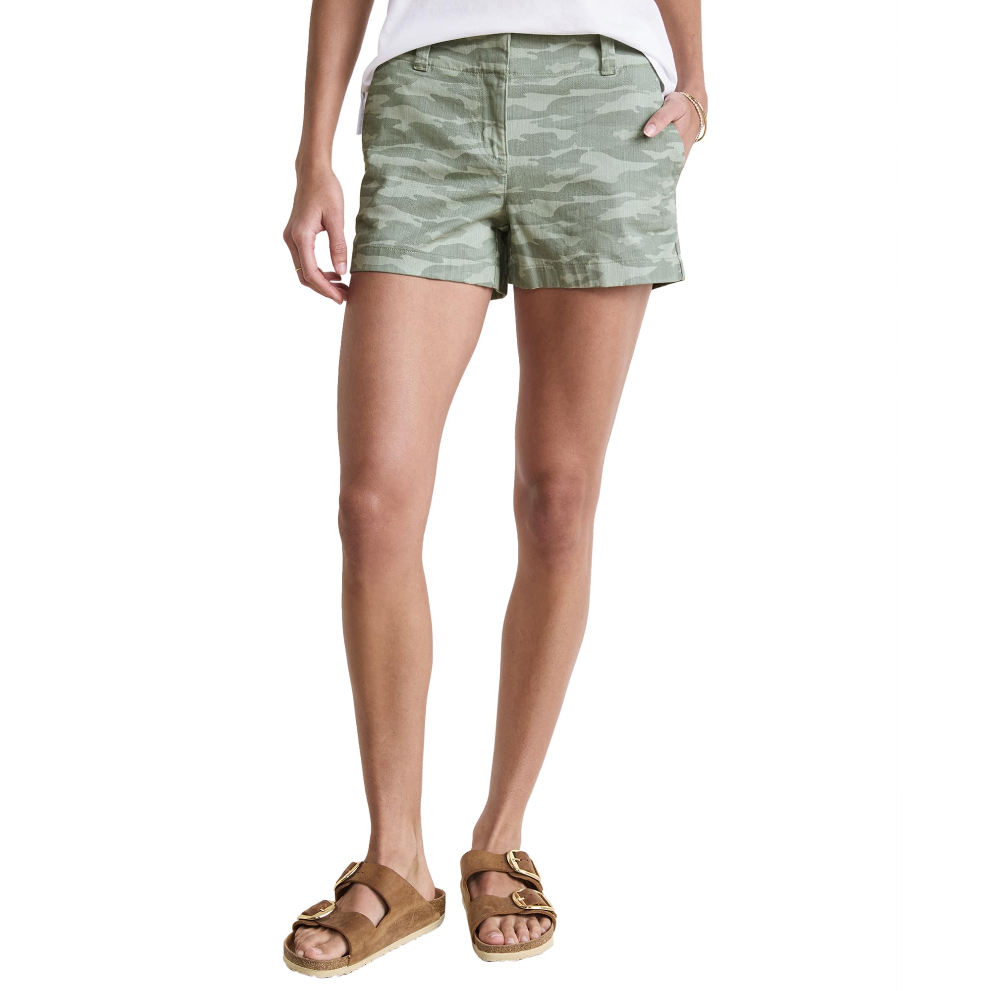 vineyard vines 3 1/2 Inch Herringbone Every Day Shorts, Camo Dune Grass, 4