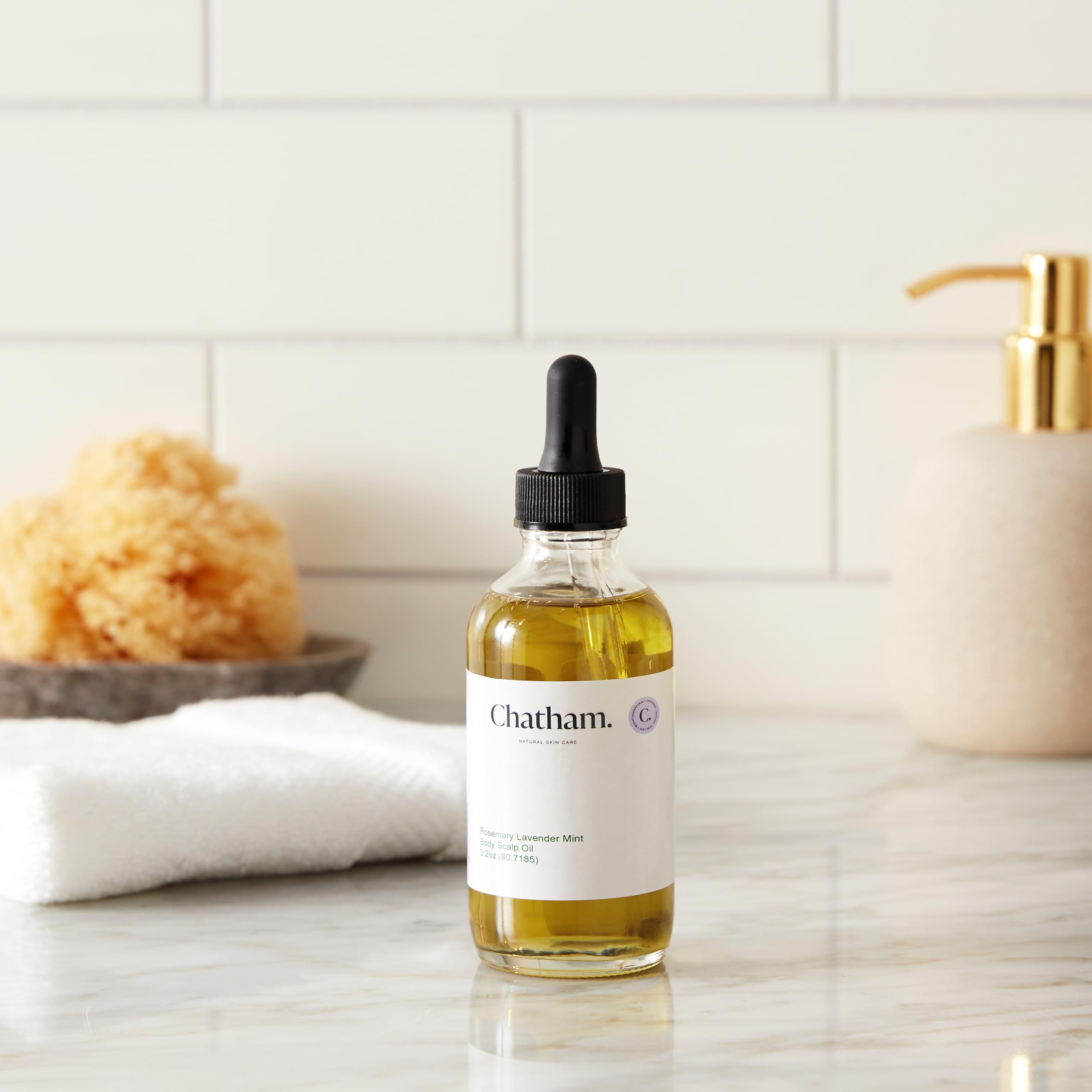 Chatham Natural Skin Care Scalp and Body Oil (Rosemary Lavender Mint)