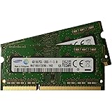Samsung 8GB kit ( 2 x 4GB ), 204-pin SODIMM, DDR3 PC3L-12800, 1600MHz ram memory module ( M471B5173EB0-YK0 x 2 )
