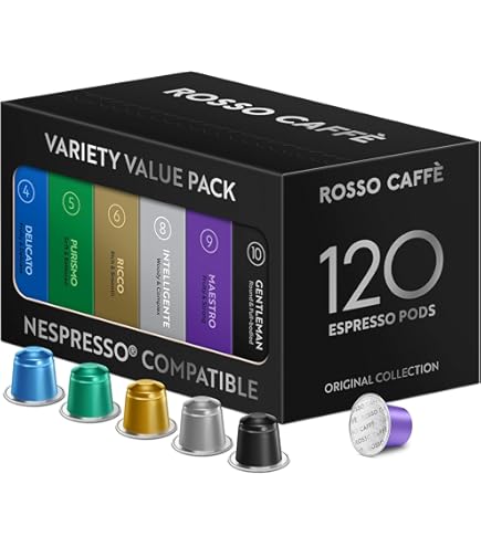 Amazon.com: ROSSO CAFFÈ 60 Espresso Coffee Pods for Nespresso