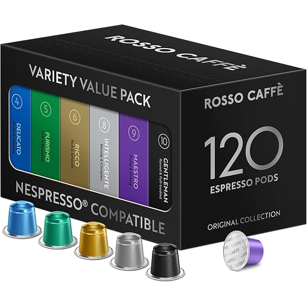 Amazon.com: ROSSO CAFFÈ 60 Espresso Coffee Pods for Nespresso