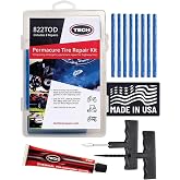 PermaCure Tire Repair Kit with Plugs, Tools and Vulcanizing Fluid | 8 PermaCure plugs, reaming and insert tools, vulcanizing fluid, for ATV, UTV, dirt bike, trailer and tubeless tires
