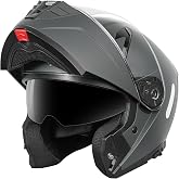 Motorcycle Modular Full Face Helmet DOT Approved - YEMA Helmet YM-925 Motorbike Casco Moto Moped Street Bike Racing Helmet with Sun Visor for Adult Youth Men and Women