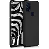 kwmobile Case Compatible with OnePlus Nord N10 5G Case - Soft Slim Protective TPU Silicone Cover - Black Matte
