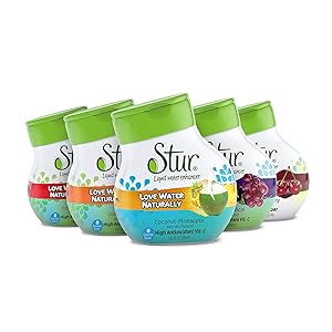 Stur - Natural Water Enhancer, Variety Pack (5 Bottles, Makes 100 Flavored Waters) - Sugar Free, Zero Calories, Kosher, Keto Friendly Liquid Drink Mix Sweetened with Stevia (Summer Variety Pack)