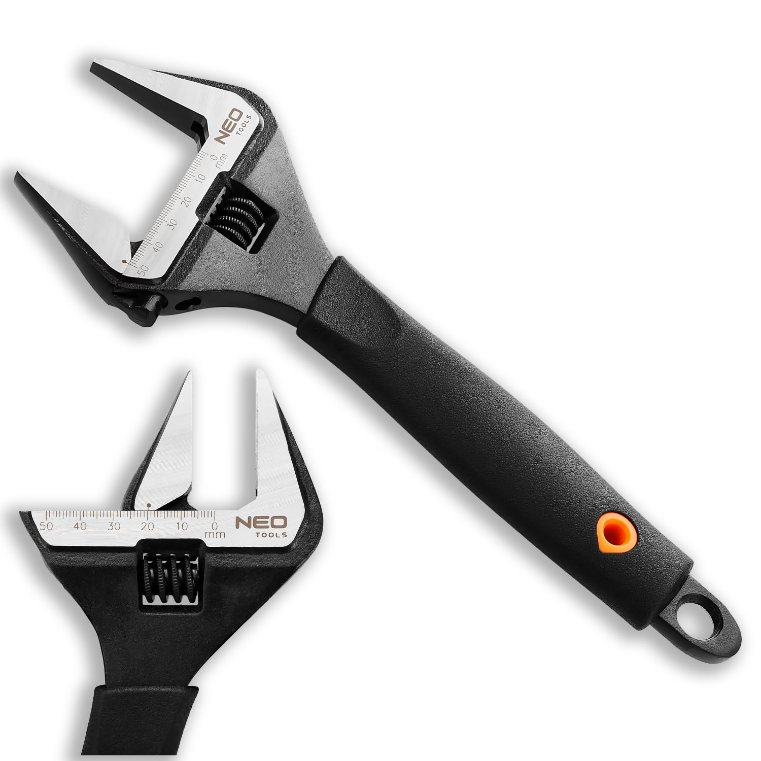 NEO 03-016 0-50/250 mm Range Adjustable Wrench