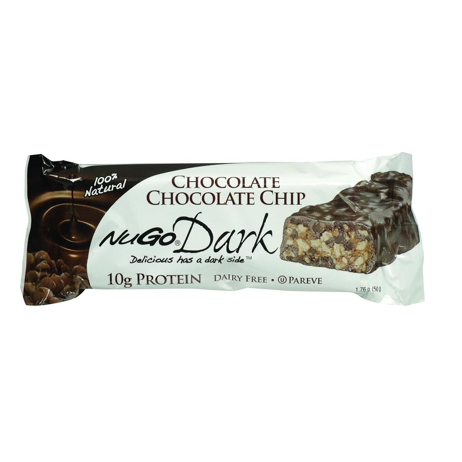 Nugo Dark chocolate choc chip bar 1.76oz (691535521018)