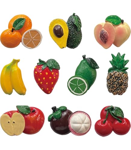 Fridge Magnets, 3D Resin Blueberry Design, 0.5 Inches Strong