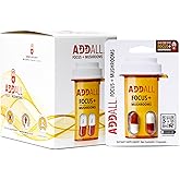Addall Focus + Mushrooms Memory Supplement (12 Pack) #1 Effective Alternative Brain Supplement Substitute Pills Nootropic & Energy | No Crash | Science Backed Formula | 24 Capsules