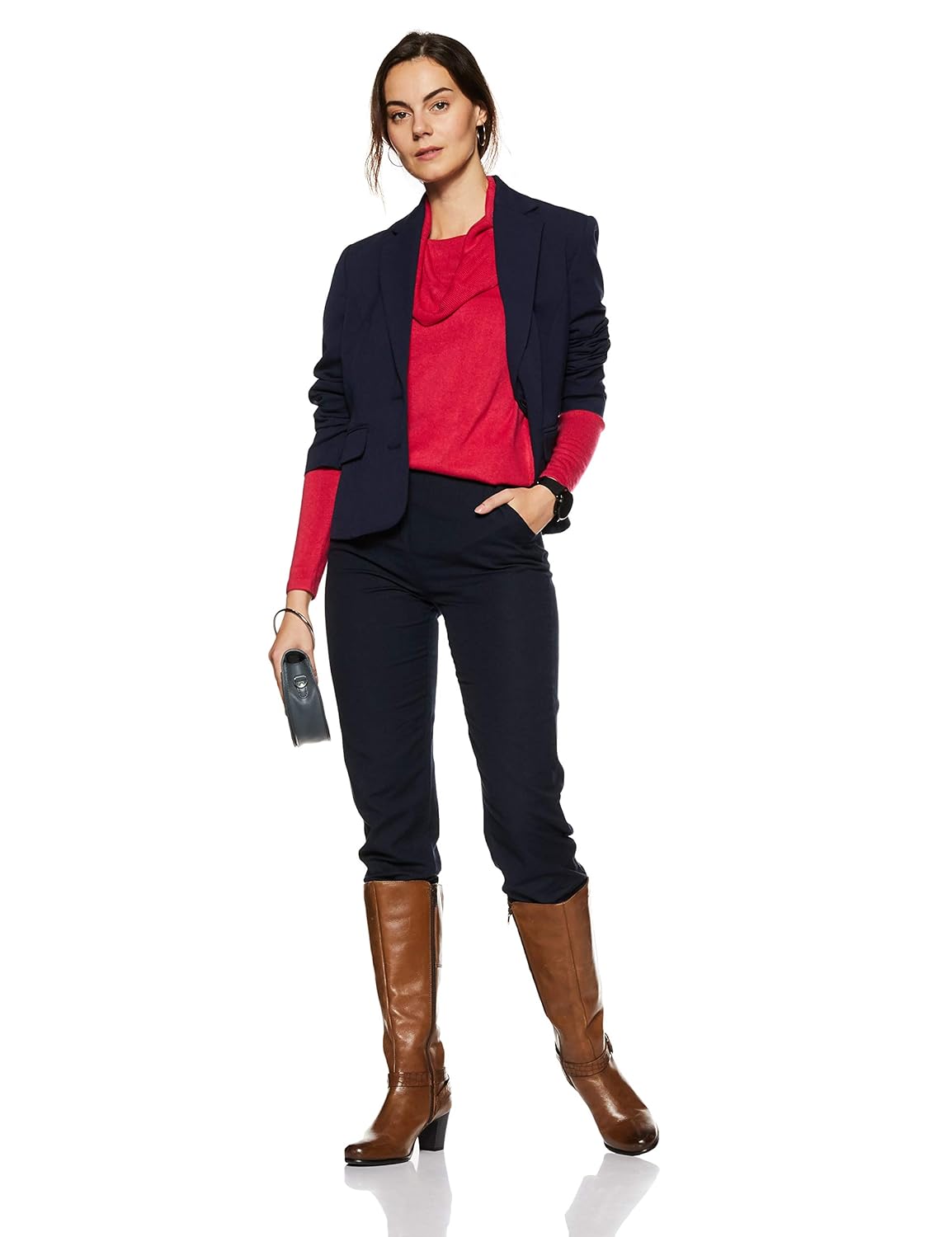 marks & spencer women's blazer (1550j_navy_14)