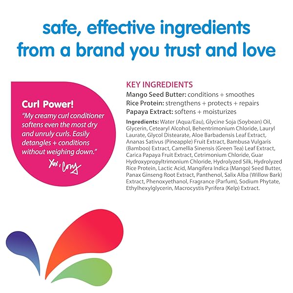 SOCOZY CURL CONDITIONER | FOR KIDS HAIR | SOFTENS, RESTORES BOUNCE AND SHINE | NO PARABENS, SULFATES, SYNTHETIC COLORS OR DYES, SWEET-CRÈME, 10.5 FL OZ