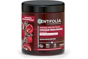 Centifolia Colour Protect Mask, Organic Anti-Fade & Shine Enhancer for Color-Treated Hair, Preserves Vibrancy 6 Weeks, Vegan,