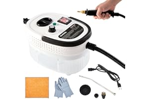 Kweetle 2500W Handheld Steam Cleaner, High Pressure Portable Cleaning Machine with 1.2L Large Capcity Water Tank and 3 Brushes, High Temperature Steamer for Home Use Kitchen Furniture Bathroom Car