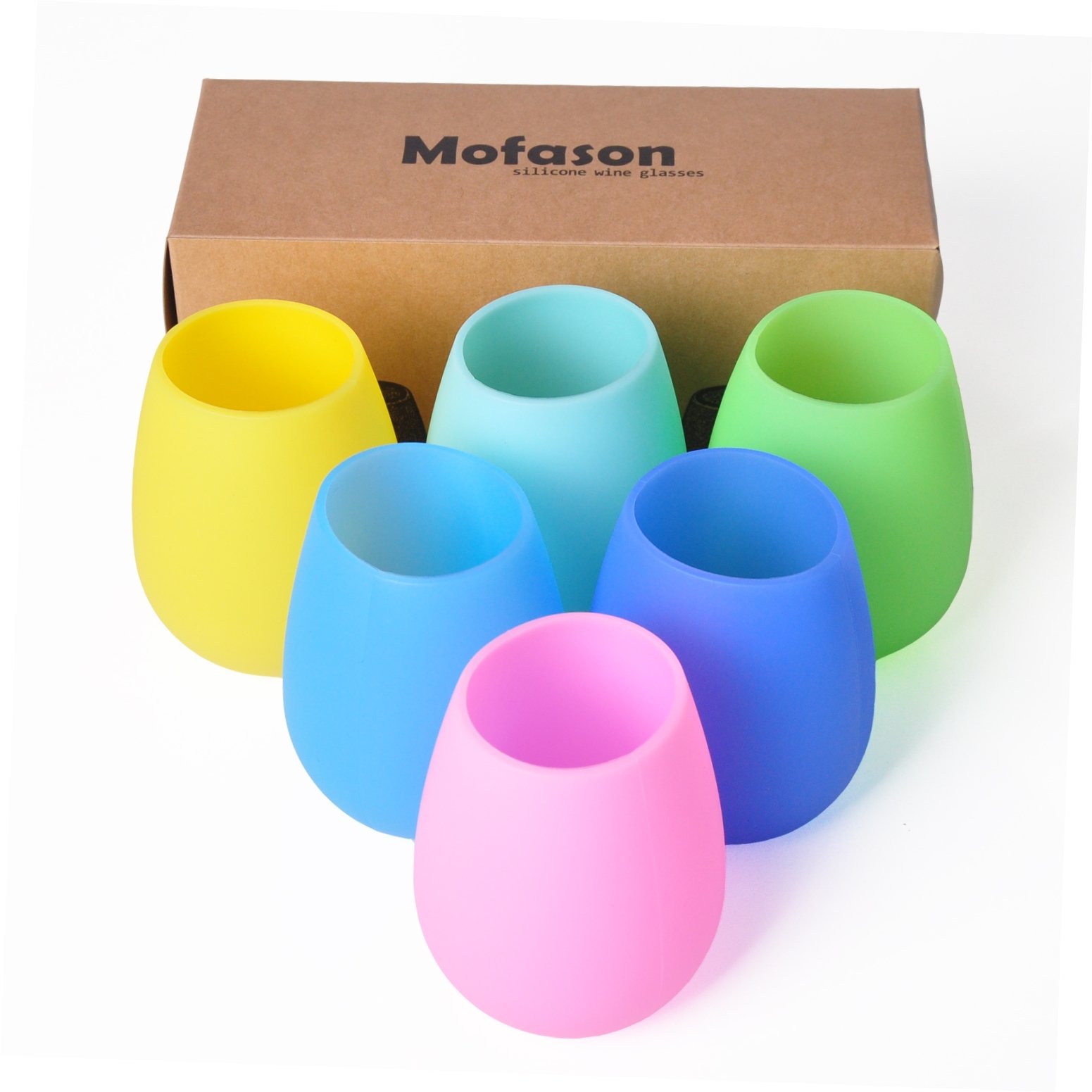 Dishwasher Safe Shatterproof Stemless Wine Glass for Travel Camping