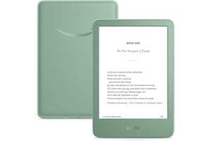 Like-New Amazon Kindle (16 GB) - Lightest and most compact Kindle, with glare-free display, faster page turns, adjustable front light, and long battery life - Matcha