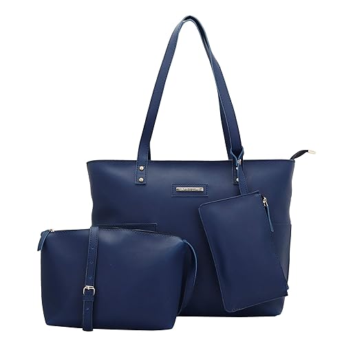 Lapis O Lupo Cutting Blue Women Tote (Combo of 3)