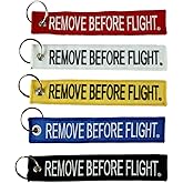 Apex Imports 5X Remove Before Flight Color Multi-Pack Combo Key Chain Motorcycle ATV Car Truck Keychain