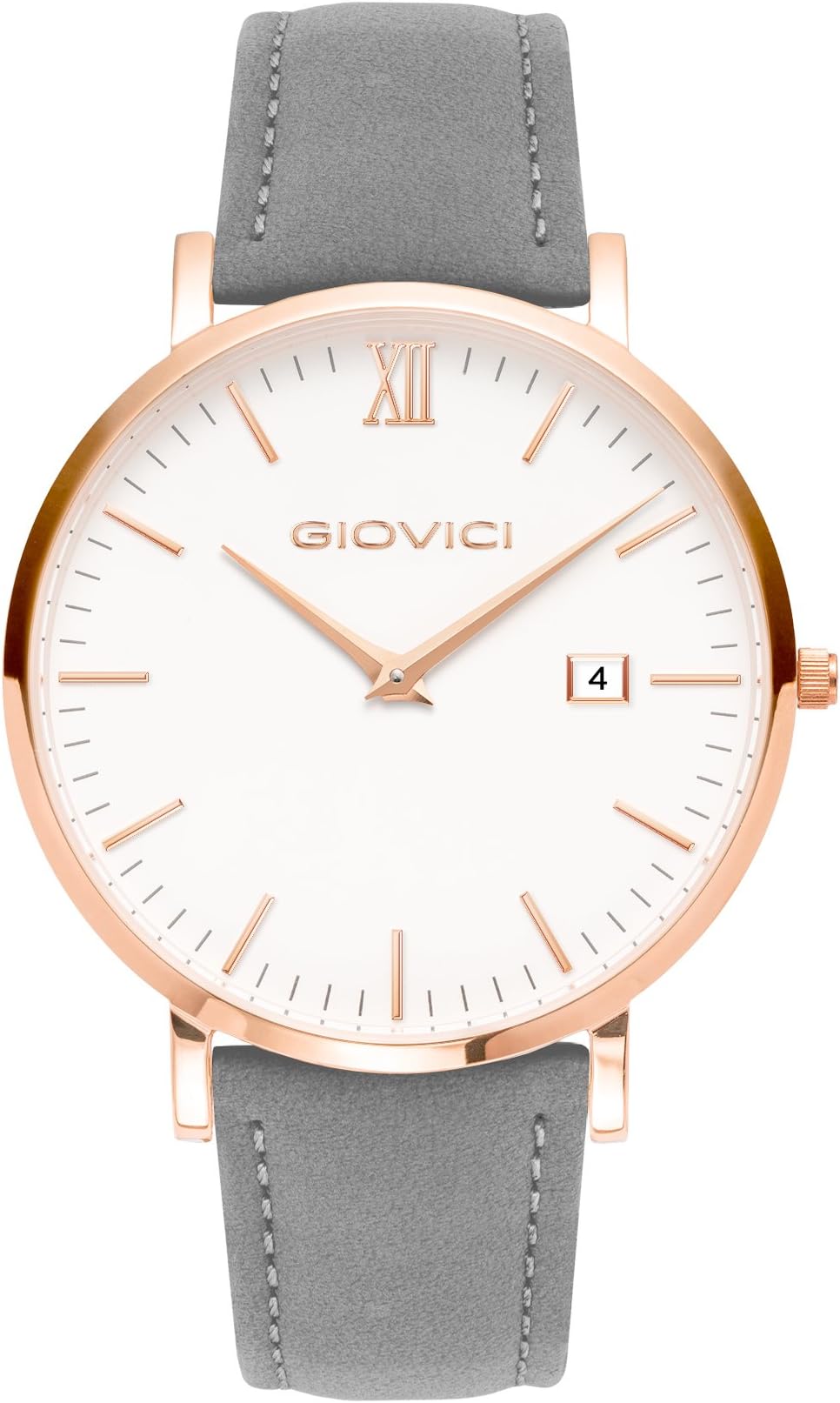 Giovici Mens Watches - Luxury Swiss Movement Designer Mens Watch - Giovici Olympus Date Window Classic Wristwatch - Modern Mens Watch with A Classic Luxurious Charm