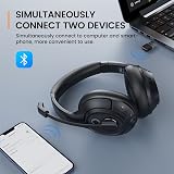EKSA H6 Wireless Headset with AI ENC Mic Bluetooth 5.0 USB Dongle view 2