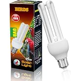 DoRight UVB 5.0 Bulb for Birds Compact Fluorescent Light Bulb E26, UVB 5.0 Bird Light Bulb Compact UVB Lamp Bird Cage UVB Light for Captive Birds, Reptiles