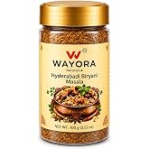Wayora Naturals Hyderabadi Biryani Masala Powder, Chicken and Veg 3.52oz | Ready to use seasoning, 16 whole spices cold ground, mutton, lamb, prawn, egg, pulao, curry. Halal, vegetarian, no fillers