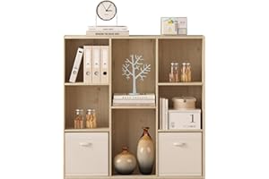 Jpiziso Cube Storage Organizer Bookshelf,Closed Back Display Bookcase,Cubby Shelf for Home Office Living Room, Kids Room, Lar