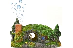fazhongfa Aquarium Decorations Castle Fish Tank Décor Thematic Ornaments (Hobbit-Small)