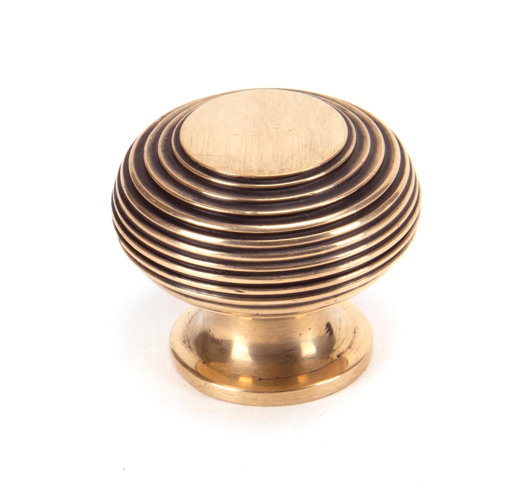 From the Anvil Polished Bronze Beehive Cabinet Knob 40mm