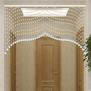 Amazon Com Wufeng Curtains Bead Curtain Light Transmission Arc