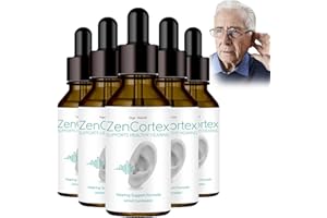 YEGE Tinnitus Relief for Ringing Ears, Zencortex Cortex Ear Drops, Zencortex for Tinnitus, Helps with Eardrum Health, Promotes Auditory Clarity, Bottle for 30 Days (5 Pack)