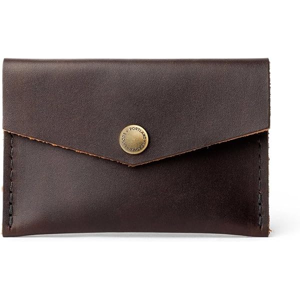 Heather’s Minimalist Wallet – Handmade Full Grain Leather Card Holder & Cash Organizer | Boho Style Bourbon Brown - View #12