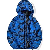 SUNDAY ROSE Boys Windbreaker Jacket Hooded Lightweight Windroof Water-resistant Outdoor Coats for Kids