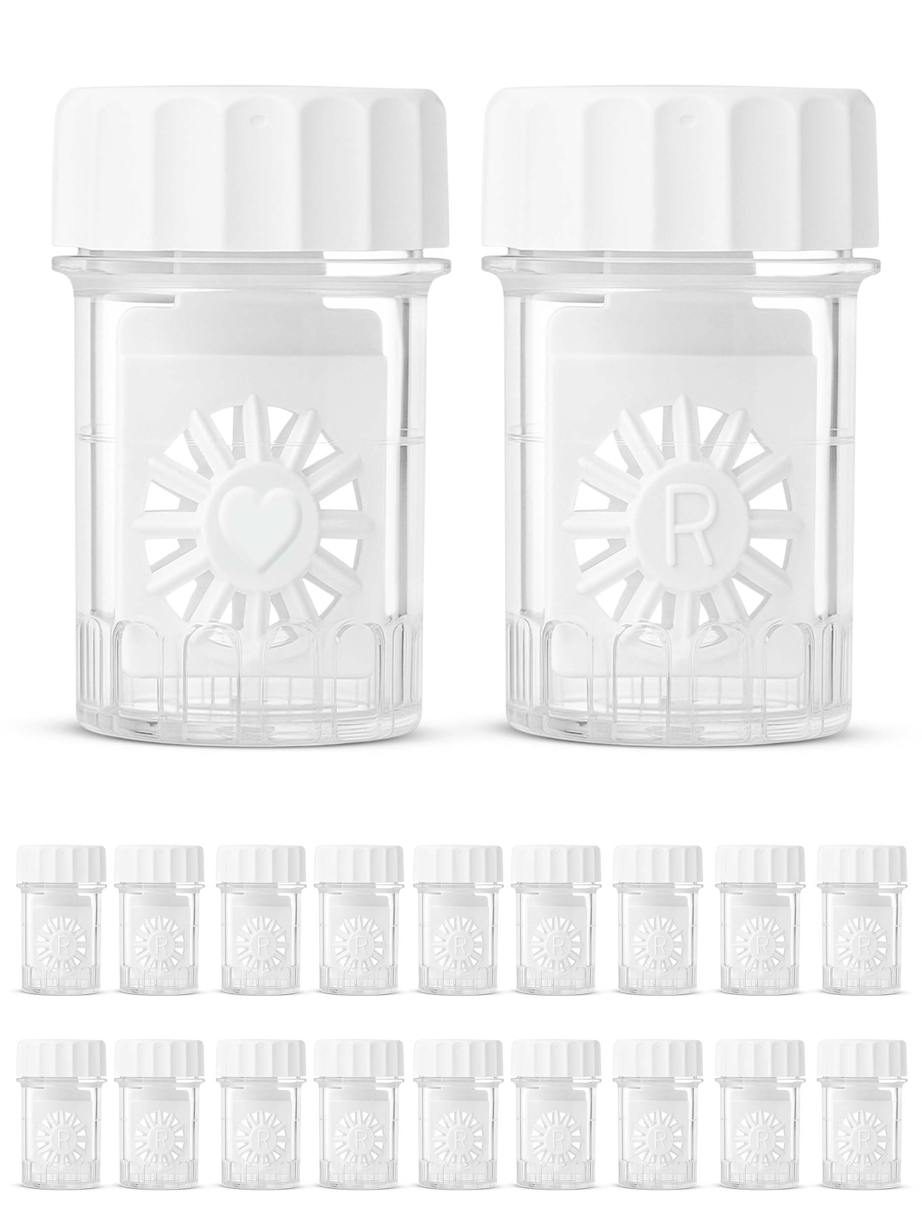 SPORTS WORLD VISION Contact Lens Cases | Standard Barrel Type | Cleaning for Everyday Use | 20 Pieces