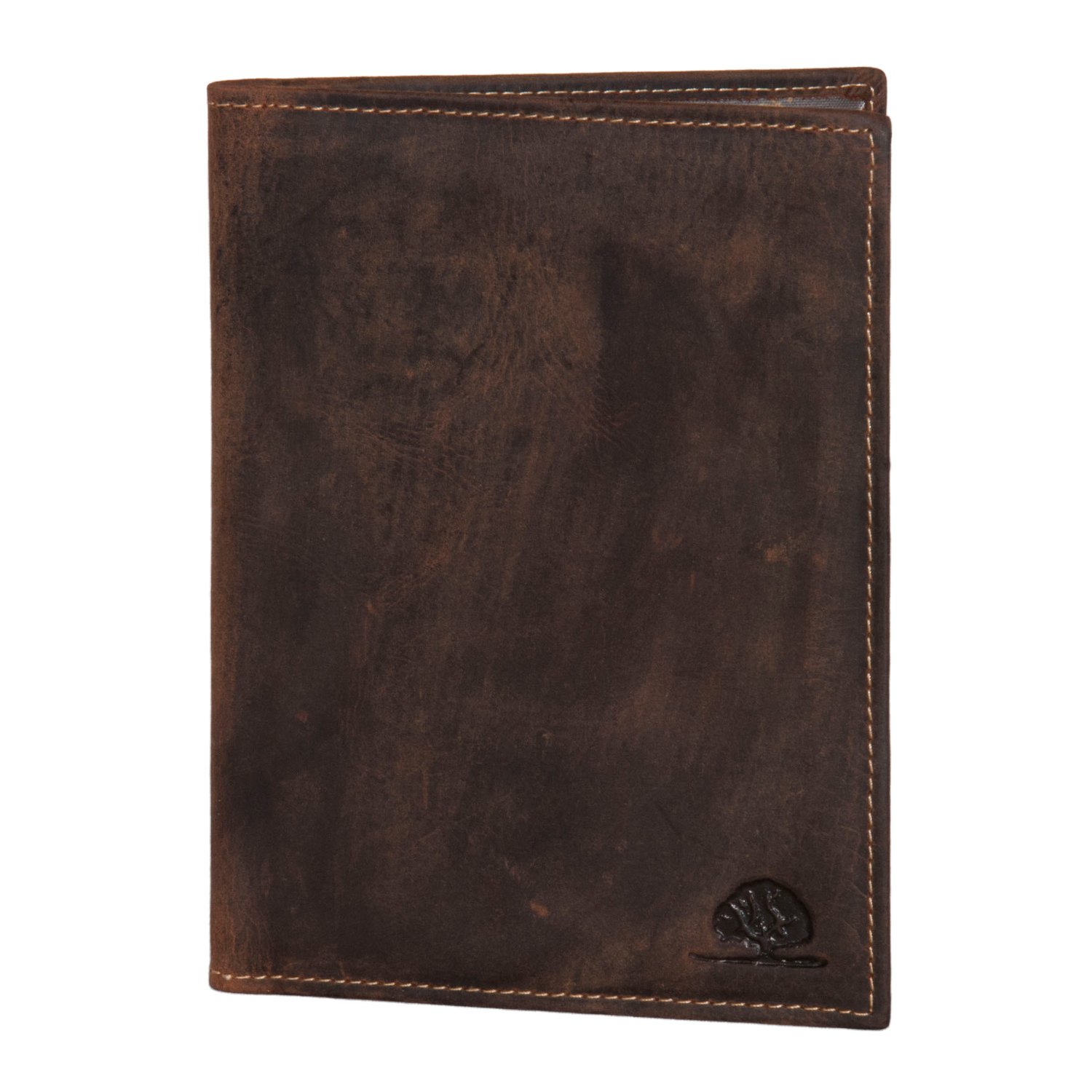 Greenburry Vintage 328 leather ID card, identity card, badge holder, ID card pocket Brown brown