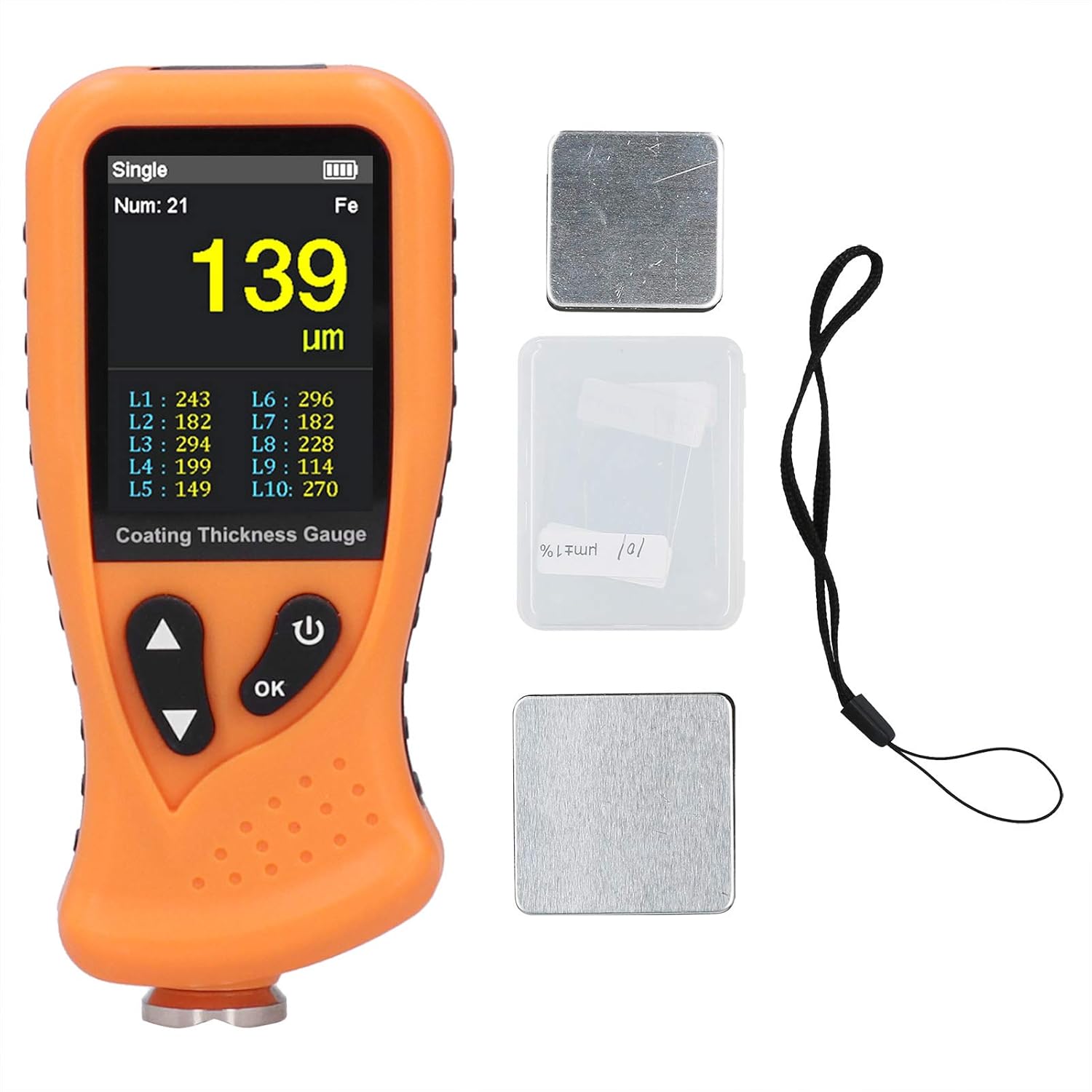 ABS Lightweight Paint Thickness Gauge, Coating Thickness Tester, for