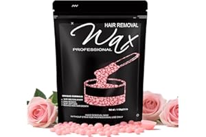 FEAMIRIA 2.5lb Wax Beads, Hard Wax Beads with Upgraded Rose Formula -Wax Beads for Hair Removal Sensitive Skin Women, Includes Sticks & Gloves, Idea for Full Body, Legs, Face,Bikini and Brazilian