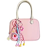 QTMY Cute Doughnut Rope Braided Keychain Bag Charms for Handbag Purse Backpack Accessories for Bogg Bag,926-1