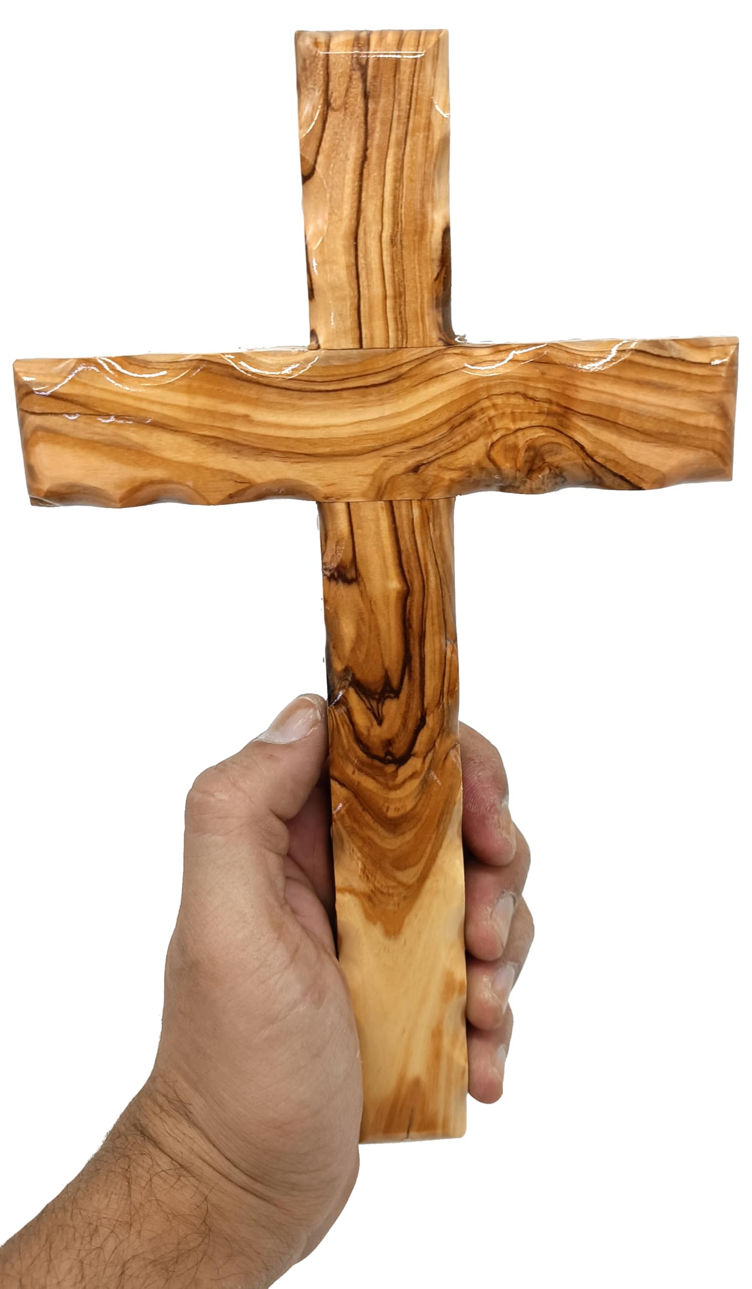 Zuluf Wall Hanging Olivewood Cross 25cm Wall Cross Christian Holy Gift - CRS050