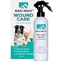 Forticept Maxi-Wash Hot Spot Spray for Dogs Cats Pets, Antiseptic Anti Itch Spray, Wounds Care & Cleanser, Treatment for Pyod