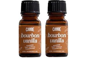 CE CRAFT CANDECraftCo Premium Fragrance Oil – Diffuser Oils Fragrances Scented for Home, Candle Soap Making Supplies, Aromatherapy Blends for House (0.34 Fl Oz) (2-Pack, Bourbon Vanilla)