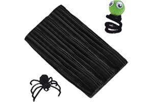 Cuttte Pipe Cleaners Craft Supplies - 100pcs Black Pipe Cleaners Craft Kids DIY Art Supplies (6 mm x 12 inch)