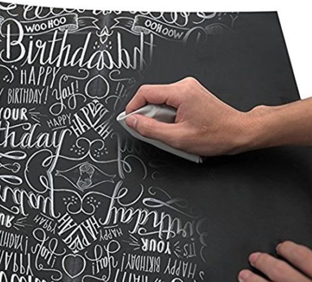 Supmico Blackboard Removable Vinyl Wall Sticker Chalkboard Decal Chalk Board Wrapping Paper 45x200CM