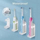 HOMMAND Electric Toothbrush Holder 4 Pack Wall Mounted, 3M Adhesive view 5