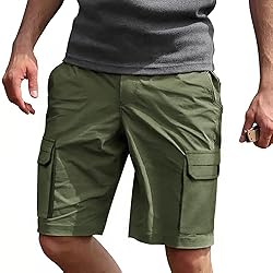 Tinkwell Mens Cotton Loose Drawstring Cargo Short