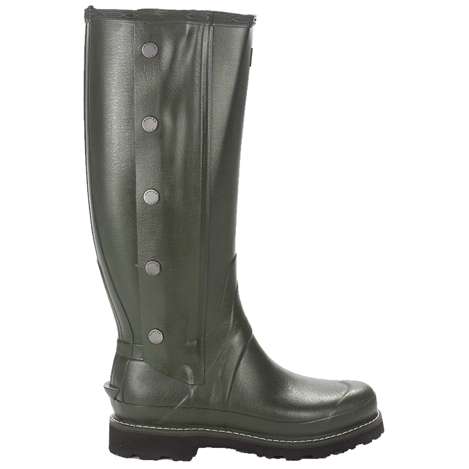 Hunter Womens Balmoral Sovereign II Zip Wellington Boots (6 UK, Dark