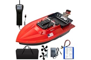CRESEAPRODUCTS JABOBOAT High Speed RC Fishing Bait Boats for Ocean Lake Fishing, 500M Range, 4.5KG Load, Cruise Control