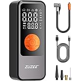 Tire Inflator Portable Air Compressor, 4X Faster & High-Capacity Battery, Portable Tire Inflator with Digital Pressure Gauge, LED Light, 150PSI Air Pump for Car Tires, SUV, Motorcycle, Bike, Ball, etc